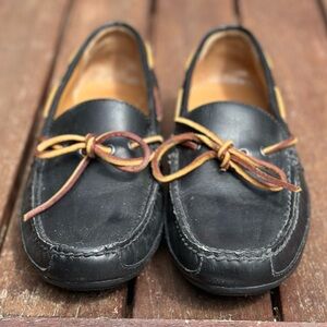 Black Polo by Ralph Lauren Leather Loafers